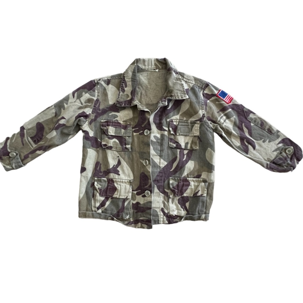 2/3 T ARMY Military Camo Combat Jacket